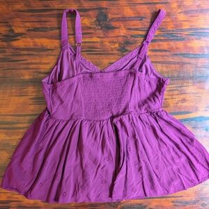 Torrid Size 00 Plum Tank Top with Adjustable Straps